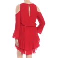 thumbnail image 4 of Rachel Roy Womens Coco Cold Shoulder Dress, Red, 10, 4 of 4