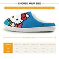 thumbnail image 2 of Kids Slippers Hello Kitty House Slippers Warm Soft Plush Slipper Anti-Slip Winter Fluffy House Shoes for Boys Girls, 2 of 7