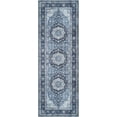 thumbnail image 4 of Bloom Rugs Washable Non-Slip 7 ft Runner - Blue Traditional Oriental Runner for Entryway, Hallway, Bathroom, and Kitchen - Exact size: 2'6" x 7', 4 of 10