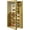 Yellow, variant on GYA Knife Display Case with Lockable Clear Acrylic Door, Wall Mount Wooden Knife Display Stand, Pocket Knife Display Cases for Storage, Collection, Holds up to 7 Knifes (Black)