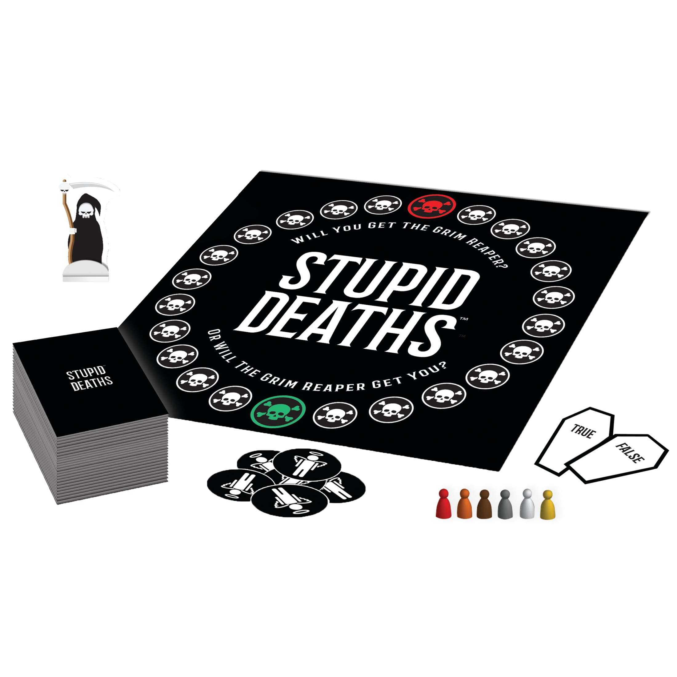 University Games Stupid Deaths Board Game, Humor and Trivia Fun