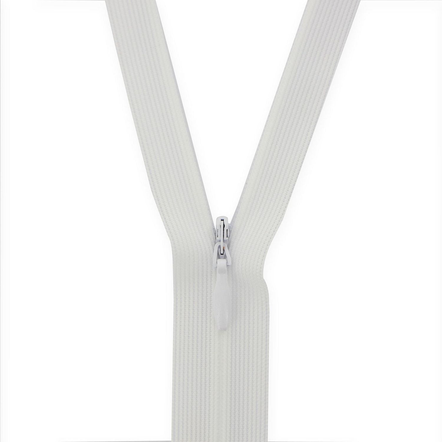 Costumakers Invisible Closed-End Zipper 20 cm (8), White, #2.5 Nylon Coil, 20 cm / 8"
