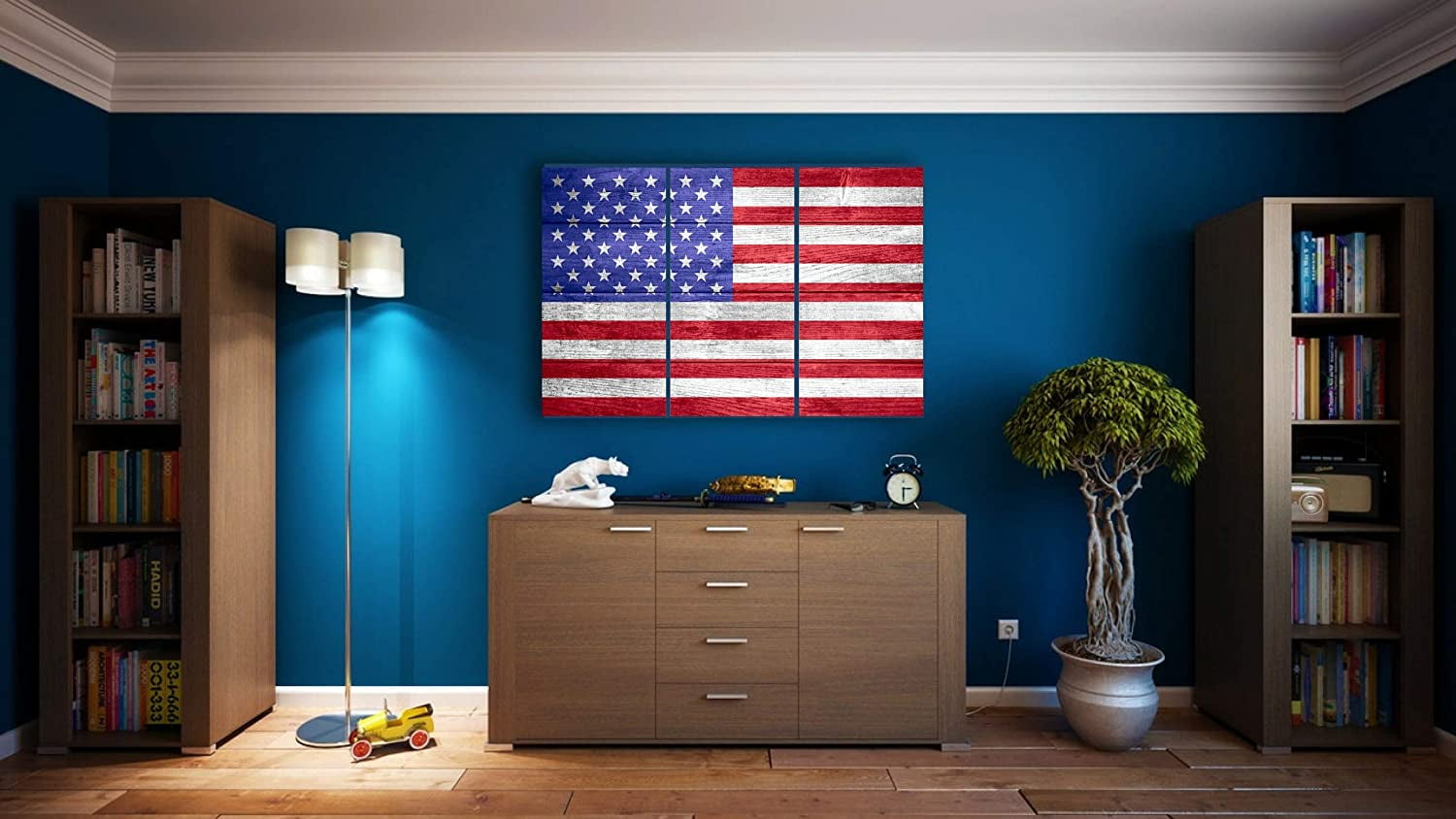Kitchen 2840 - American Flag, 24x36 Bedroom & Office Large Decorative Multi Panel Split Prints Rustic Wood Look for Dining & Living Room 3 Piece Set American Flag Canvas Wall Art Decor Kitchen 2840 - American Flag, 24x36 Bedroom & Office Large Decorative Multi Panel Split Prints Rustic Wood Look for Dining & Living Room 3 Piece Set American Flag Canvas Wall Art Decor