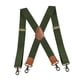 thumbnail image 5 of Tirantes para hombre Fernando tirantes con 4 ganchos a presión de 3,5 cm de ancho ajustables para Pantalones casuales VERDE, 5 of 8