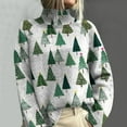 thumbnail image 2 of Lenpel Women's Christmas Sweaters Plus Size Turtleneck Long Sleeve Graphic Casual Knit Pullover Tops Soft Warm Sweaters, 2 of 3