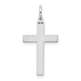 thumbnail image 4 of FJC Finejewelers 14 kt White Gold Laser Designed Cross Charm 26 mm x 13 mm, 4 of 6