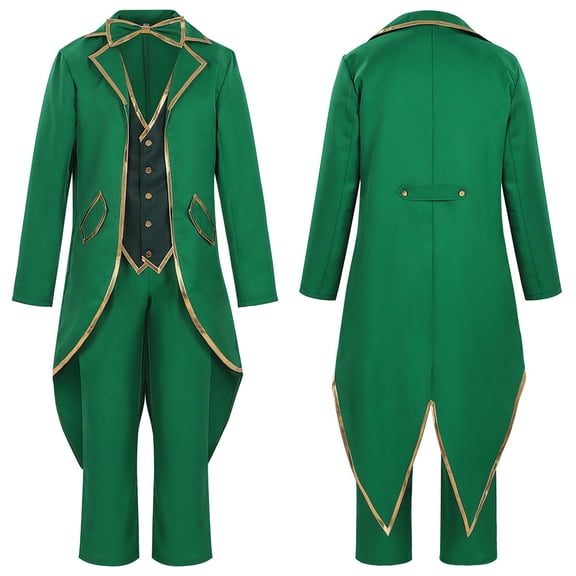 Irish Fairy Tailcoat, Men's Vintage Gothic Steampunk Long Jacket Victorian Frock Button Down Swallow Coat Uniform