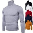 thumbnail image 4 of Inevnen Men's Casual Slim Fit Basic Tops Knitted Thermal Turtleneck Pullover Sweater Lightweight, 4 of 6