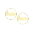 thumbnail image 3 of Personalized Planet Women's Old English Name Hoop - Oversized, 3 of 4