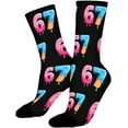thumbnail image 6 of 67 Socks 6 7 Meme Novelty Six Seven Crew Socks Funny Gifts For Boys Girls Men Women, 6 of 10