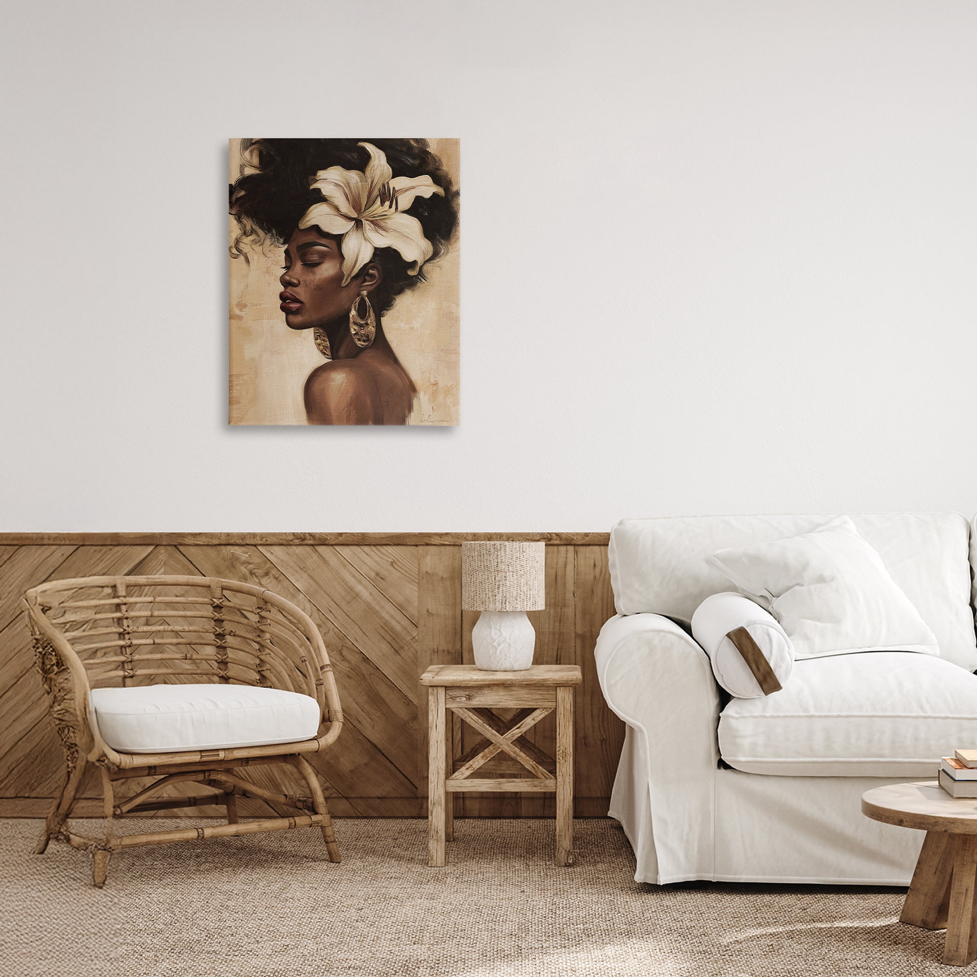 Stupell Industries Nocturne In Ivory Canvas Wall Art, design by Svetlana Aleynikova