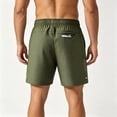 thumbnail image 3 of Homeyce Running Shorts for Men Quick Dry Elastic Waist Shorts Gym Athletic Workout Lightweight Soft Stretch Shorts with Pockets Drawstring Shorts,Green L, 3 of 4