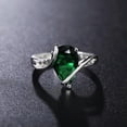 thumbnail image 2 of RSAMD Silver 925 Fashion Cute nice green lady women Crystal Stone Color Rings Jewelry-US SIZE 7, 2 of 2