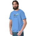 thumbnail image 5 of Shark Attack Surfer Surfing Beach Men's Graphic T Shirt Tees Brisco Brands M, 5 of 6