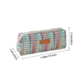 thumbnail image 3 of Composite Fabric Pencil Case, Style B, 7.68 x 3.54 in, With Single Zip Compartment And Woven Or Plaid Exterior, 3 of 6