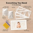thumbnail image 2 of TUWAFE Baby Hand and Footprint Kit Clay Handprint Keepsake Frame,Newborn Nursery Picture Frame,Personalized New Mom Gifts for Baby First Christmas Shower (Alpine White), 2 of 9