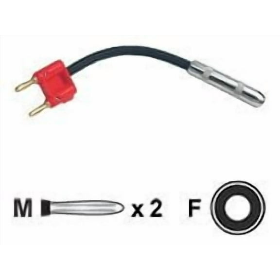 Hosa Speaker Adaptor Hosa 1/4 Inch TS to Dual Banana