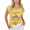 Yellow, variant on COZYMY Women's Red Mushroom Frog Print V-Neck Short Sleeve Tee Soft Cotton Relaxed Fit Casual