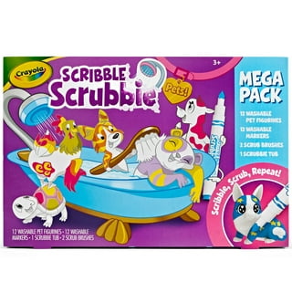 Crayola Scribble Scrubbie Pets Marker Set, 24 Washable Markers For Kids,  Gifts For Boys & Girls [ Exclusive]