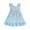 ZA Light Blue, variant on Girls' Dresses Kids Girls Summer Striped Print Short Sleeve Dress Toddler Baby Cute Casual Sundress Girls Skirts Light Blue 12 Months-24 Months