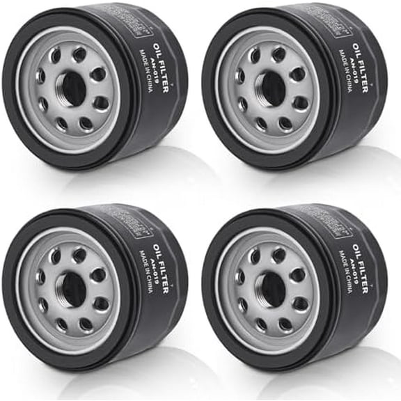 49065-0721 Oil Filter 49065-7007 for Kawasaki FR600V FR651V FR691V FR730V FS651V FX600V FX730V FS691V FX691V, 4 Cycle Engine Lawn Mower Oil Filter, Pack of 4