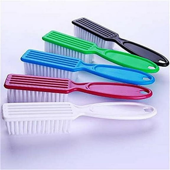 1Pc Plastic Nail Art Dust Clean Brush, Colorful Handle Brushes Cleaning Scrubbing Tool for Nail Art/Manicure/Pedicure Treatment