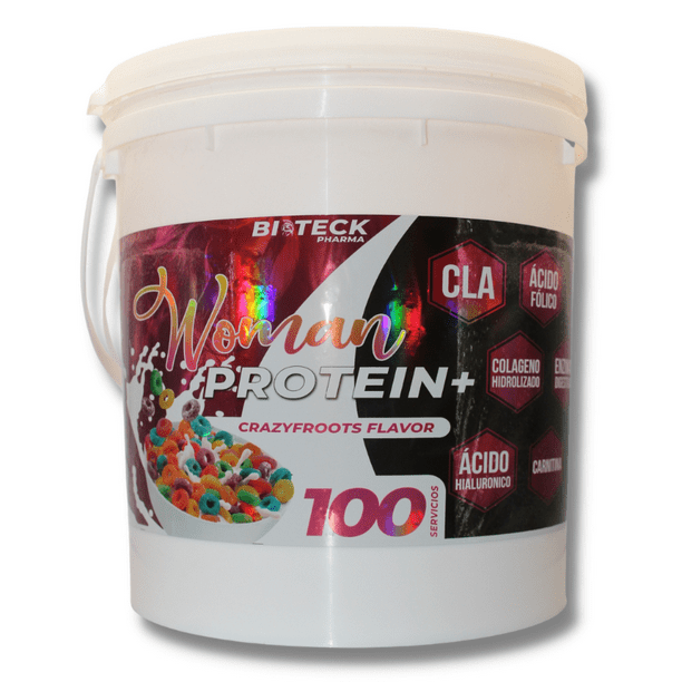 Woman protein sabor cereales frutales de 8.81lbs/ 4kg BIOTECKPHARMA BIOTECKPHARMA WOMAN PROTEIN PROTEINA HIDROLIZADA 0 CARBOHIDRATOS WOMAN PROTEIN