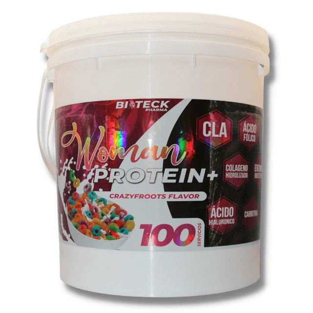 Woman protein sabor cereales frutales de 8.81lbs/ 4kg BIOTECKPHARMA BIOTECKPHARMA WOMAN PROTEIN PROTEINA HIDROLIZADA 0 CARBOHIDRATOS WOMAN PROTEIN
