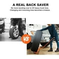 thumbnail image 6 of Tire Wheel Dolly, Tire Lift Moving Tool Dollies for Truck Car Vehicle Tire, Heavy Duty Adjustable Rolling Wheel Dolly for Workshop Garage, 330 LBS Capacity, 6 of 9