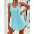 thumbnail image 5 of Women'S Swimsuit Cover-Ups U-Neck Sleeveless Swimsuit Beach Cover-Ups Basic Tank Dresses Light Blue XXL, 5 of 7