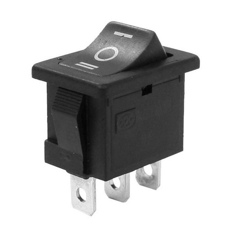 2x SPDT Rocker Switch Car/Truck/RV DC 5A/12V AC 6A/250V 3