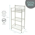 thumbnail image 4 of Bath Bliss 3 Shelves Tiered Bathroom Storage Rack in Satin Nickel, 4 of 9