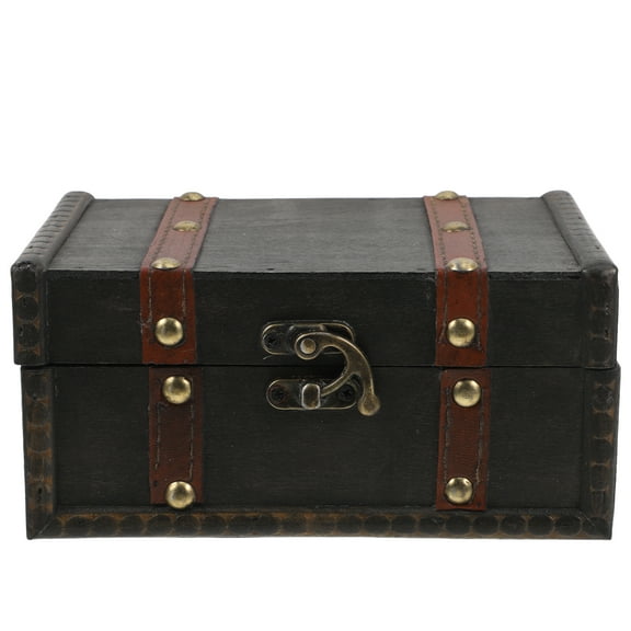 Wooden Card Storage Keepsake Boxes with Lids Man Bride Dark Grey