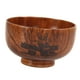 thumbnail image 3 of Cuenco de madera para servir, plato redondo de madera de estilo japonés para ensalada, té, postre o fruta. Conejo, 3 of 5