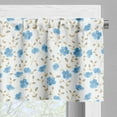 thumbnail image 3 of Ambesonne Nature Valance Pack of 2, Field Flowers Swirls, 42"X18", Blue Reseda Green, 3 of 5