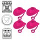 thumbnail image 5 of Popular Sombrero Paja Silicona Lindo Sombrero Hepburn Paja A Prueba Polvo Tapón Silicona Sombrero A Prueba Polvo (sombrero Rosa Rojo 4) [Sombrero Rosa Rojo 4 OPP], 5 of 9