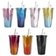 thumbnail image 5 of Ounissouiy Taza de agua con botellas de paja para niños y adultos, hervidor de viaje para acampar, taza portátil de acero inoxidable para bebidas, Utensilios de cocina Oro Púrpura Ounissouiy HA066249-05, 5 of 6