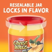 Cheez Whiz Cheese Dip, 1 Jar, Original Flavor, Easy Dip, 15 oz