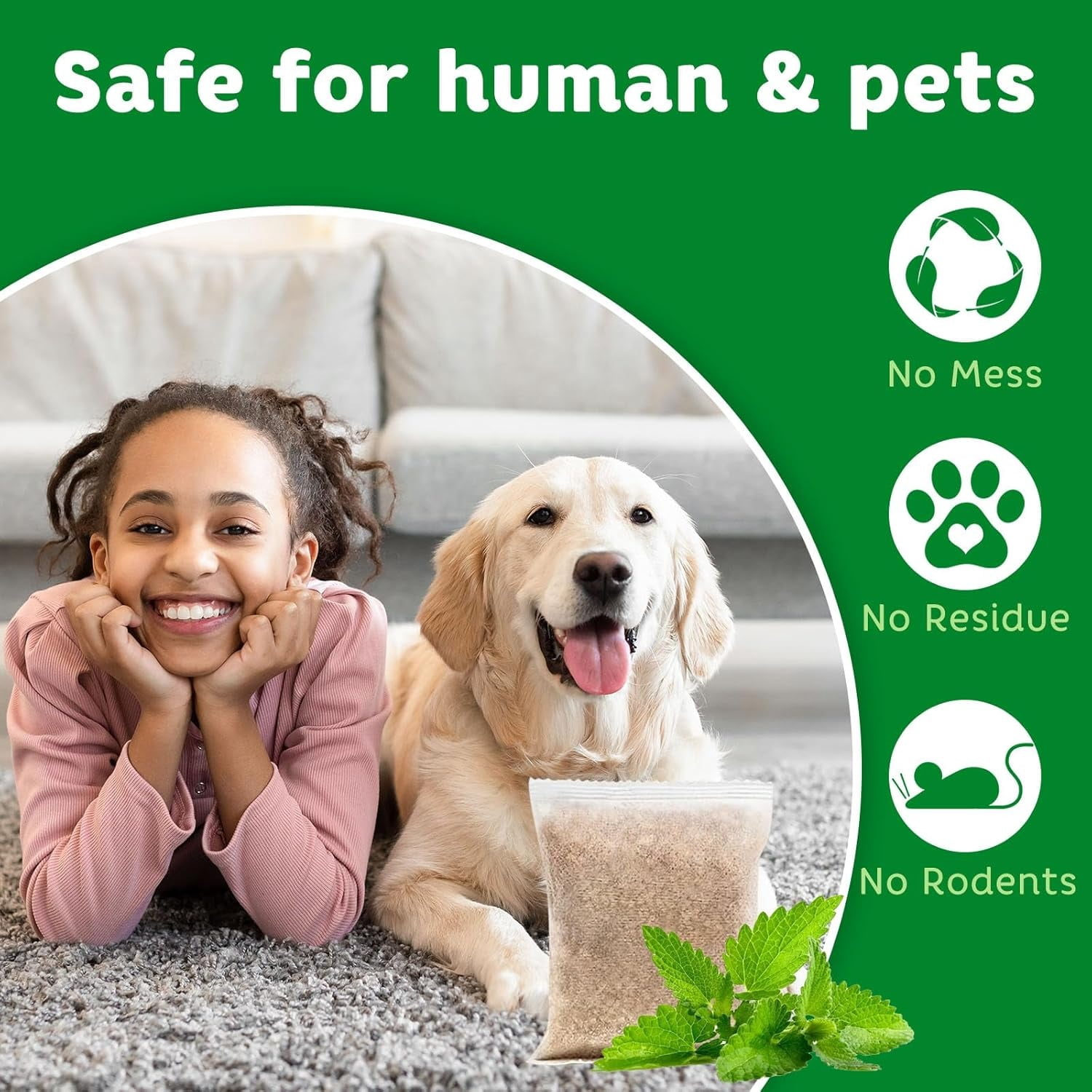 Vamoo 30 Pack Rodent Repellent Peppermint Oil to Repels Mice and Rats Squirrel and Other Rodents for Home Garages RV Closets Trucks Car Engines, Mouse Deterrent for Keep Mice Out