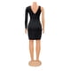 thumbnail image 5 of Gibobby Vestido de fiesta para mujer elegante Vestido de diseño asimétrico de otoño para mujer, vestido informal sencillo para mujer, vestidos de lentejuelas(Blanco,M), 5 of 5
