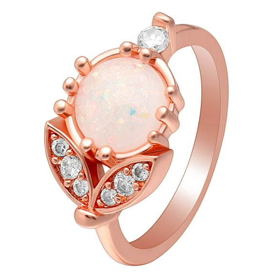 Sedona Statement Ring Created Fire Opal Leaf Design Womens Ginger Lyne Collection