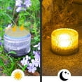 Donemore Garden Solar Powered Disk Lights, Solar Ground Lights