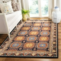 Safavieh Heritage Berach Floral Wool Area Rug, Navy/Orange, 8' x 10'