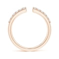 thumbnail image 2 of ANGARA Lab Grown Prong-Set Diamond Open Cuff Ring for Women in 14K Rose Gold (Size-1.7mm| Color-F-G| Clarity-VS) | April Birthstone, Anniversary, Jewelry Gift for Women | Lab-Grown Diamond Ring, 2 of 4
