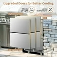 thumbnail image 6 of Nipus 24 in 160 Can Drawer Beverage refrigerator,5.2 cu.ft.Dual Zone,Under Counter Built-In Stainless Steel for Home & Commercial Use, 6 of 13