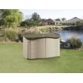 thumbnail image 4 of Rubbermaid Outdoor Split-Lid Storage Shed, 18 cu. ft., Olive/Sandstone (FG375301OLVSS0), 4 of 6