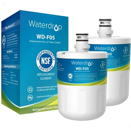 

Waterdrop 5231JA2002A Refrigerator Water Filter Replacement for LG® LT500P® GEN11042FR-08 ADQ72910911 ADQ72910901 Kenmore 9890 46-9890 LFX25974ST LMX25964ST 2 Pack Packing May Vary