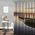 thumbnail image 2 of Pratyus Sunset Shower Curtain Waterproof Kids Bathroom Decor Polyester Fiber Home Bath Curtain Decoration with Hooks 60"x72, 2 of 7