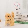 thumbnail image 5 of Gatos electrónicos de felpa que se mueven, maullido, caminando, gatito de peluche interactivo realista para mascotas, 5 of 5