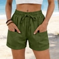thumbnail image 2 of Women's Casual Summer Elastic Waist Comfy Shorts with Pockets, 2 of 7
